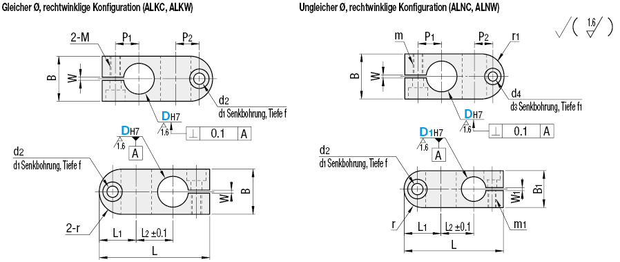 Kompakte Klemmstücke/Abgänge rechtwinklig angeordnet/Gleiche Ø:Verwandte bildanzeige