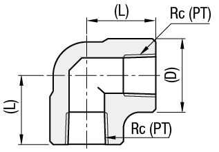 Rohrverbinder für Hochdruckleitungen/90 Grad Kniestück:Verwandte bildanzeige