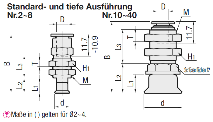 Saugnäpfe/Mit Fitting/Feder-Ausführung/K-Form:Verwandte bildanzeige