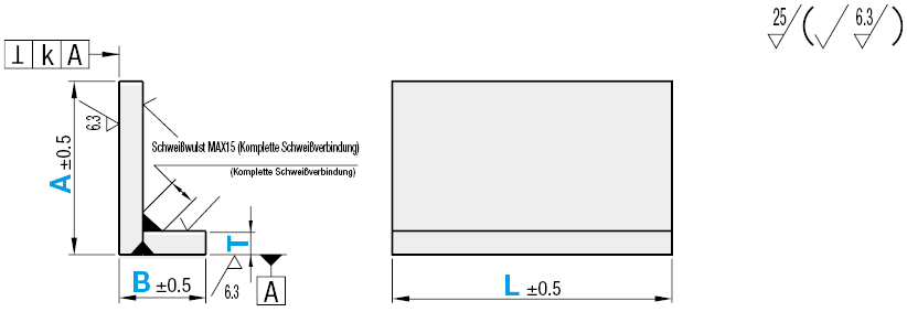 Winkel/Geschweißt/Ausführung konfigurierbar:Verwandte bildanzeige