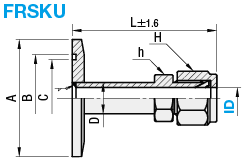 Fittings für Vakuumrohrleitungen/NW-Flansch x Fitting mit Presshülse:Verwandte bildanzeige
