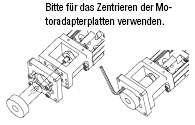 Motoradapterplatten/Zentrierwerkzeuge für Motoradapter für Lineareinheiten LX45:Verwandte bildanzeige