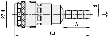 Pneumatikkupplungen in Standard-Ausführung/Schlauchverbindungsmuffen m Auszugsverriegelung:Verwandte bildanzeige