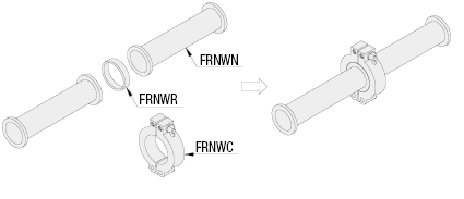 Fittings für Vakuumrohrleitungen/Mit JIS-Flansch/VF:Verwandte bildanzeige
