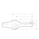 Vollschnittfräser (FCR-Ausführung, lang)  BBT30-FCR16082L-85