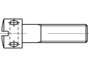 Zylinderschrauben / DIN 404 / Stahl, Edelstahl / A1, 5.8 / DIN 404 / Schlitz 004049100040025