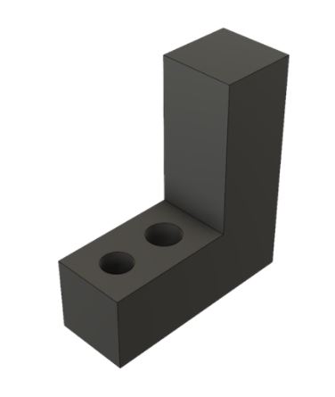 NAAMS NC Blocks - L-Shaped, 3/4 Hole, ANL Series ANL366