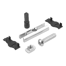 Set Blindverbinder für Alu-Konstruktionsprofile / K1038 / Typ B