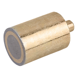 Magnete rund mit Zapfen (Stabgreifer) aus AlNiCo (K0547)