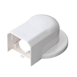 Materialien für Klimaanlage, "Serie SLIMDUCT MD", Wandeinlass Winkelstück für Klimaanlage Kappen