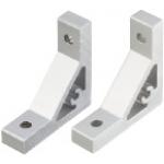 Winkel für Alu-Konstruktionsprofile mit Versteifung / Serie 5, HBLUS5, NBLUS5 / Aluminium extrudiert / eloxiert / 90° / 1 Nut Profil NBLUS5-C-SSU