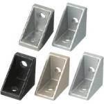 Winkel für Alu-Konstruktionsprofile mit Nutfeder / Serie 6 / Aluminium-Druckguss / 1 Nut Profil / Nutenbreite 8 mm