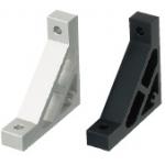 Winkel für Alu-Konstruktionsprofile mit Versteifung / Serie 6, HBLUS6, NBLUS6 / Aluminium extrudiert / eloxiert / 90° / 1 Nut Profil