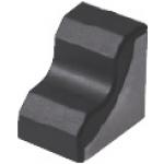 Winkel für Alu-Konstruktionsprofile mit Abdeckung und Nutfeder / Serie 8-45, HBLFSNT□-□ / Aluminium-Druckguss / 90° / 1 Nut Profil / Nutbreite 10