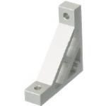Winkel für Alu-Konstruktionsprofile mit Versteifung / Serie 6, HBKUS6 / Aluminium extrudiert / eloxiert / 90° / 1 Nut Profil