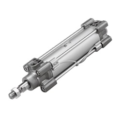 ISO-Norm (15552) konforme glatte Zylinder mit einfacher Kolbenstange und Doppelwirkung Serie C96Y