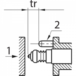 Beispielabbildung - Montage mit Anschlag in Stiftform