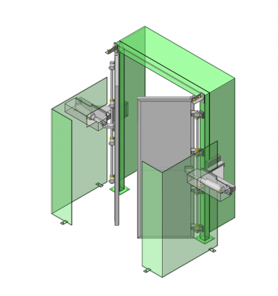 Beispielabbildung - Automatische Tür mit Näherungssensor