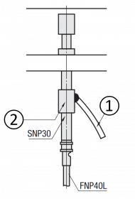 Aufbau mit Federkontaktschalter
