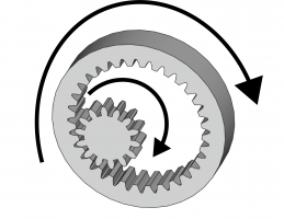 Hohlrad mit Stirnzahnrad (innen)