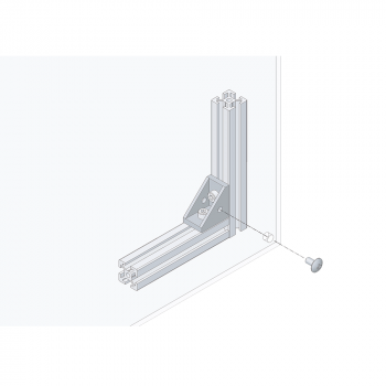 Einfaches Anbringen einer Acrylglasscheibe dank Winkelverbinder