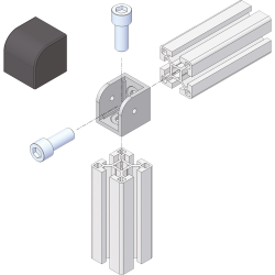 Zweiseitiger Eckverbinder HBLCS