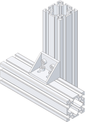 90° versetzter Winkelverbinder in doppelter Ausführung