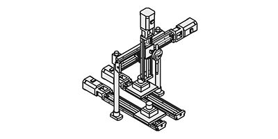 Anwendungsbeispiel - Linearaktuator für Messvorrichtung - Linearmodul für zwei Achsen