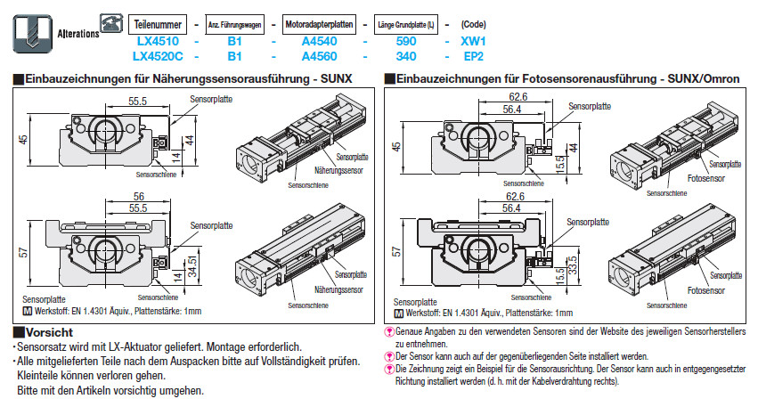 Lineareinheiten LX45/Standard/Geschlossene Ausführung:Verwandte bildanzeige