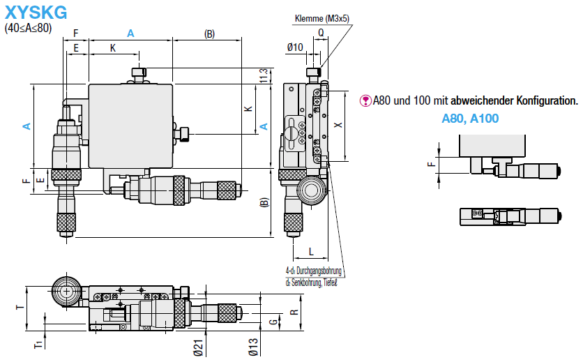 [Präzision] XY-Achse/Kugelführung/Mikrometerschrauben mit Grob-/Feineinstellung:Verwandte bildanzeige