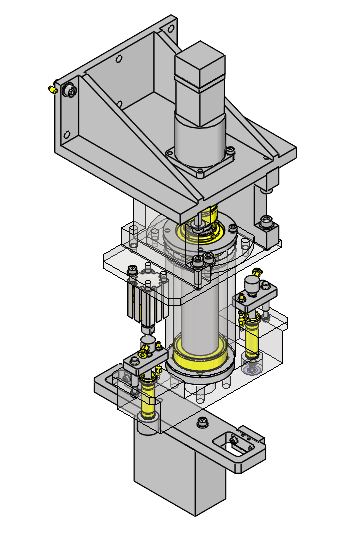 Anwendungsbeispiel - Transfermechanik zum Zuführen und Einpressen von Kleinteilen