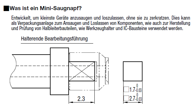 Miniatur-Saugnäpfe/Rund/Quadratisch:Verwandte bildanzeige