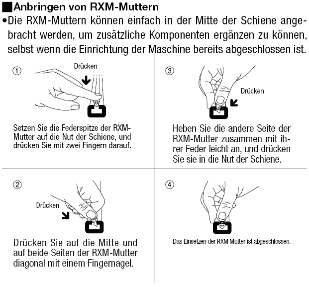 Muttern für Sensorschienen:Verwandte bildanzeige