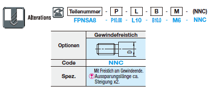 Großer Kopf/Mit Gewinde/P/L/B konfigurierbar/Innensechskant:Verwandte bildanzeige
