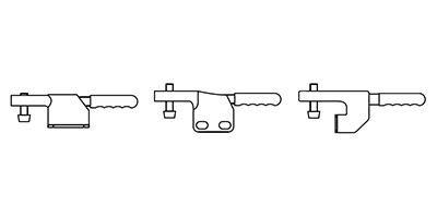 Anwendungsbeispiel - Schnellspanner mit Flansch - Schnellspanner mit Grundplatte - Schnellspanner mit Seitenplatte