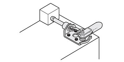 Anwendungsbeispiel - Schnellspanner für liegenden Einbau