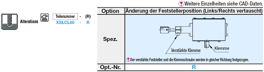 [Präzision] X-Achse/Schwalbenschwanzführung/Vorschubschr./Manipulationssichere Justierung:Verwandte bildanzeige