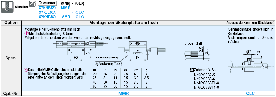 [Vereinfachte Tische] XY-Achse/Vorschubschraube/Hohe Last/Griff wählbar:Verwandte bildanzeige