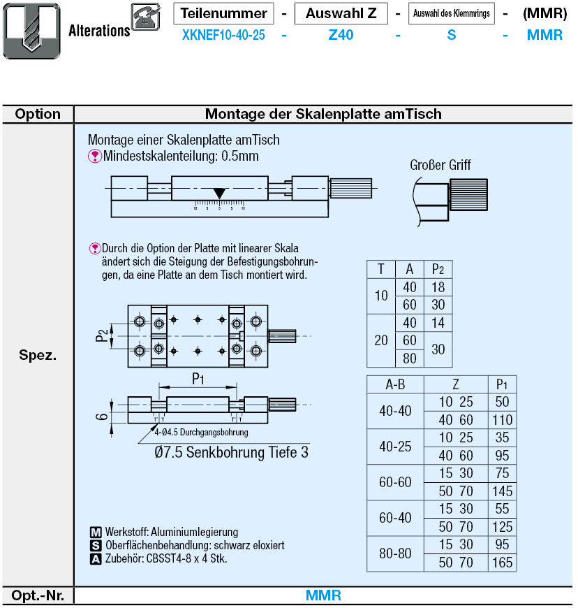 [Vereinfachte Tische] X-Achse/Vorschubschraube/Hohe Last/Abmessungen + Griff frei wählbar:Verwandte bildanzeige