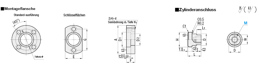 Kupplungssets/Montageflansch-Set/Zylinder-Verbindungsstück:Verwandte bildanzeige