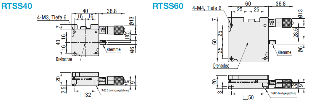 [Standard] Koordinatendrehtische/Vorschub durch Mikrometerschraube:Verwandte bildanzeige