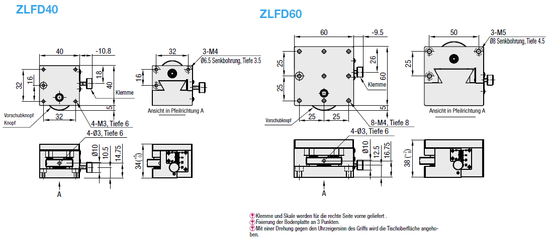 [Standard] Z-Achse/Tisch mit horizontaler Oberfläche/Vorschubschraube:Verwandte bildanzeige