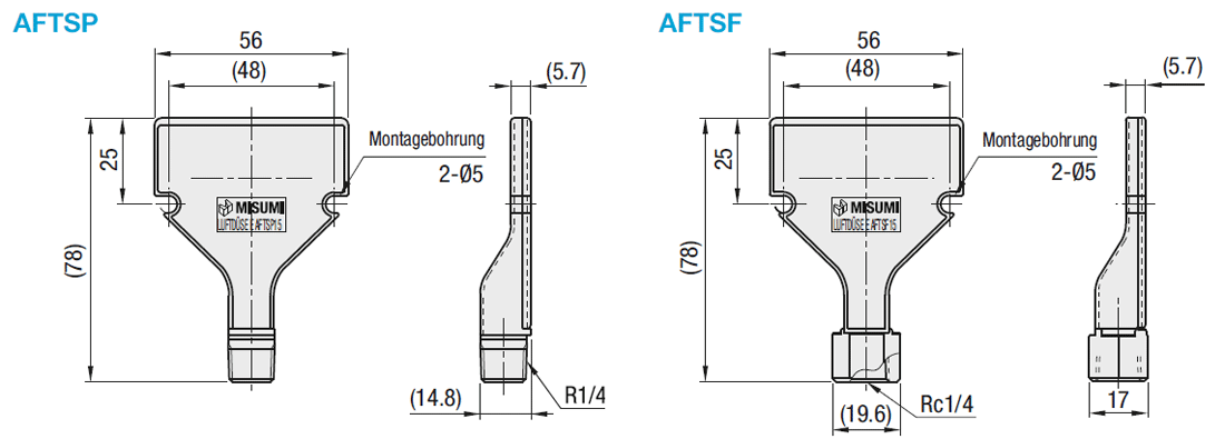 Flache Luftdüsen/Standard/Kunststoff:Verwandte bildanzeige