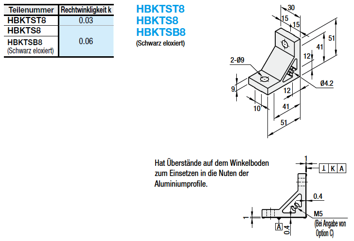 Serie 8/Starke Winkelverbinder/Rechtwinkligkeit 0.03-0.06:Verwandte bildanzeige