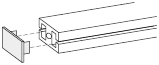 Strangpressprofil-Endkappen für flache Aluminium-Strangpressprofile:Verwandte bildanzeige