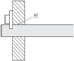 Anwendungsbeispiel Linearwelle - Linearwelle mit Haltescheibe