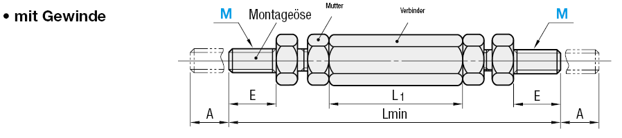 Spannschloss-Kettenspanner/Mit Gewinde:Verwandte bildanzeige