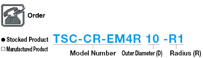 TSC series carbide radius end mill, 4-flute / regular model:Related Image