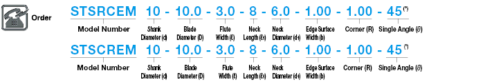 Carbide T-Slot Cutter, 2-Flute / 4-Flute, Bottom Radius, Back Corner Angle:Related Image