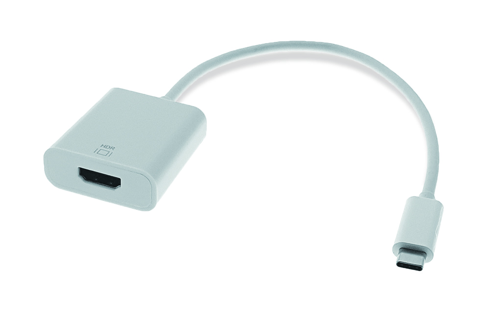 USB C Stecker auf HDMI A Buchse weiß